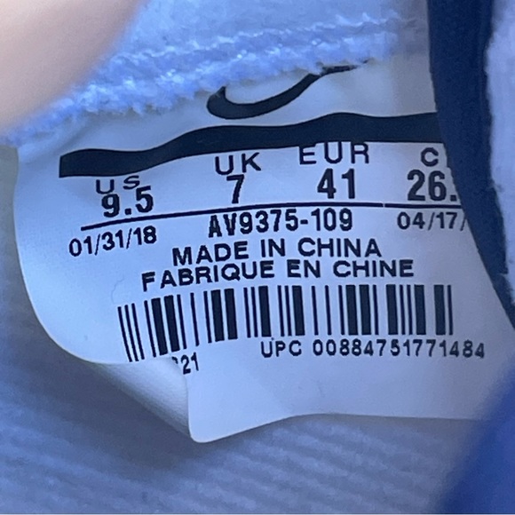 Nike Blazers Satin Jacket White Mid Lace Up Sneakers - Picture 7 of 9